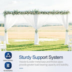Pipe and Drape Backdrop Stand, 20x10ft Heavy Duty Adjustable Background Frame with Metal Base, Back Drop Holder for Parties Photography Wedding Photoshoot Decoration