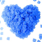 CODE FLORIST 1100 PCS Light Blue Silk Rose Petals for Valentine's Day,Romantic Night,Wedding,Proposal Anniversary Flower Decorations(Separated,Scented)