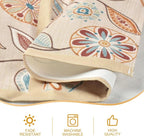 Snycler Table Runner Boho Table Runners Vintage Elegant Farmhouse Table Center Linen Decor for Home Dining Party Entrance (13x108 Inch) Khaki