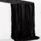 6 Pack Black Cheesecloth Table Runner 35x120 Inch 10Ft Rustic Gauze Cheese Cloth Thanksgiving Table Runner Sheer Cheesecloth Table Runners for Wedding Party Bridal Shower Decoration