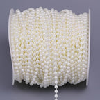 44 Yards/131 Feet Pearl Garland Craft String Pearls, Faux Pearl for Wedding Party Decoration, Christmas Tree Decorations and DIY Crafts (Ivory, 4 mm 131 Feet)