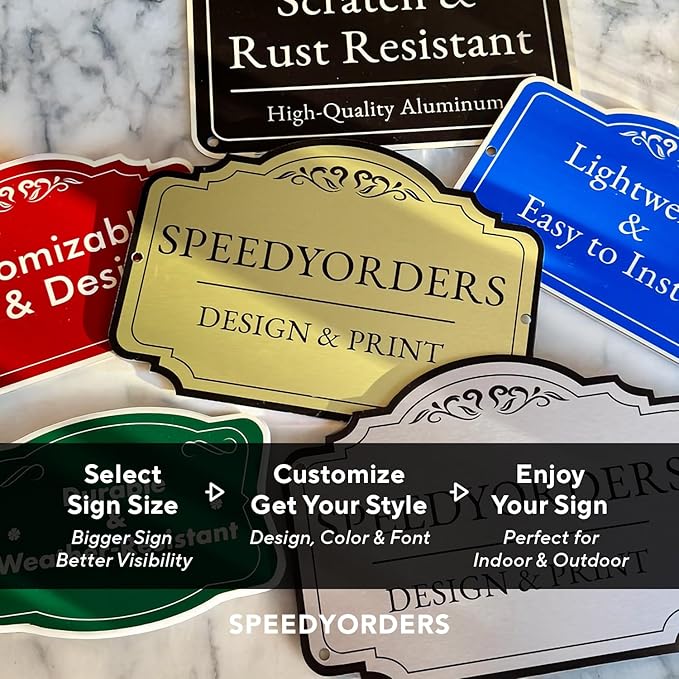 Custom Aluminum Signs: Driveway/Outdoor Metal, Waterproof, Forest Green 24x18 In