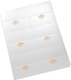 Linked Hearts Printable Place Cards, Orange (Choose Color), Set of 150 (25 Sheets), Laser & Inkjet Printers - Wedding, Party, Dinner, and Special Events - Made in the USA