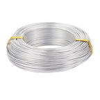 Fashewelry 328 Feet 15 Gauge Aluminum Wire Silver Bendable Metal Craft Wire for Beading Jewelry Craft Making