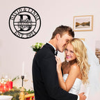 Personalized Christmas Gifts 2025 Best Housewarming Gifts Custom Metal Wedding Anniversary Sign Custom Metal Sign Wedding Gifts Personalized Family Name Signs Monogram Wall Décor