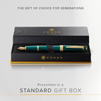 Cross Bailey Dark Green with Gold Medium Nib Fountain Pen