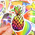 QTL Rainbow Stickers for Kids Pride Stickers for Water Bottles Laptop LGBT Waterproof Vinyl Packs 50Pcs