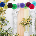 Green Party Decorations,Green Paper Decorations for Party,Tennis Party Decorations Party Paper Fans Bulk 8in,Graduation Decoration Classroom Decor,St Patrick's Day Decortions 30 Color DIY Set （Green）