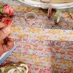 32 Rolls Washi Tape Set, Colored Floral Decorative Masking Tape, Artists Tapes for Junk Journal, Journaling, DIY Craft Projects, Scrapbooking Supplies Decor