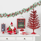 MAKHOT 2-Piece Christmas Garland Suitable for Christmas Holiday Fireplace Indoor and Outdoor Decor.