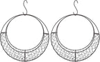 Air Plants Holders Wire Wreath Frame Hanger, 11 inch Moon Shape Wreath Form Hanging Plant Holder Metal Hanging Orchid Planter Plant Basket Holder, Succulent Wire Wreath Frame with Hook (Pack of 2)