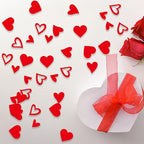 200 Pcs Red Heart Paper Confetti for Valentine's Day Wedding Baby Shower Birthday Party Table Decoration Supplies