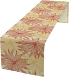 Autumn Chrysanthemum Table Runner, Vintage Modern Geometric Floral Boho Table Runner for Kitchen Dining Bedroom Living Room Table Decor for Indoor Outdoor Home Party, 13x90 Inch
