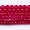 Rose Carnelian Stone Beads Gemstone Round Crystal Energy Jade Beads Stone Beads for Jewelry Making DIY Bracelet Necklace Jewelry Making 1 Strand 15.5inch 4MM