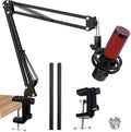 For HyperX QuadCast 2 Boom Arm - Mic Arm Compatible with Hyper x QuadCast, Microphone Boom Arm with Cable Ties, Improve Sound Quality, Mic Boom Arm for Hyperx QuadCast by SUNMON