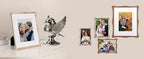 5 x 7'' Premium Alloy Silver Photo Frame - High-End Decor 7x5'' Picture Frames with Velvet Backing,Hi End Décor Metal Frames