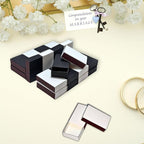 60pcs Blank Match Boxes, 2.25x1.42x0.59in Bulk White and Black Matchboxes DIY Plain Storage Containers Holders Double-Sided Striker Wedding Bridal Baby Shower Birthday Party Favor, No Matches Included