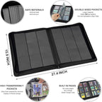 Toploader Binder with 9-Pocket Pages, Holds 288 "3×4" Rigid Toploader Hard Cases, Card Holder for Collectible Cards or Sports Cards, Durable Sleeves for Storage & Display (Red)