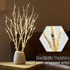 Fudios Lighted Birch Branches 18IN 70 White Willow LED with Timer Battery Operated for Christmas Party Wedding Decoration Twig Lights Outdoor