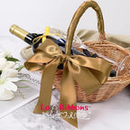 LaRibbons 1 1/2 Inch 50 Yard Double Faced Satin Ribbon,Pale Gold Satin Craft Fabric Ribbon for Gift Wrapping Floral Bouquets Wedding Party Decoration