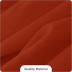 Fitable 8 Pack Rectangle Tablecloths: Stain Resistant Wrinkle Free Fall Table Clothes, Washable Reusable Polyester Table Covers for Wedding Thanksgiving Party Birthday Banquet(Rust, 60x102 Inch)