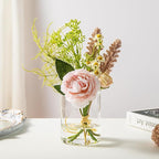 12pcs Glass Cylinder Vases for Centerpieces - 4 Inch Small Flower Vase for Wedding Decorations, Clear Glass Flower Vases Floating Candle Holder for Table Centerpiece Wedding Home Décor