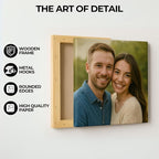 DreamController Custom Wall Canvas Poster Wall Art Decor Set of 1 I Personalized Photo to Canvas Print Banner for Bedroom, Livingroom, Kitchen & Office | Made in USA | Fast delivery | HD Print