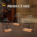Personalized Bar Gifts for HOME BAR, Custom Name Date Acrylic Light Up Signs, Customized Acrylic Plaque with Night Light, Personalized Night Light for Man Cave Decor