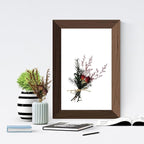 CROISSANT Mini Dried Flower Bouquet 24PCS, Mixed Natural Mini Dried Flowers Bundles,Dried Flower Mixed Bouquet Suitable for Handmade DIY Greeting Card Decoration,Multi-Purpose Craft Flowers