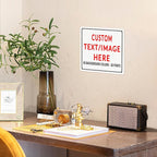 Custom Sign Personalized Custom Metal Sign, Customize For Office, Business, Workplace, Office, Home, Delivery Signs 8x8