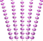 PATIKIL 14 mm Crystal Garland Strands, 32.8 Ft Acrylic Octagon Chandelier Bead Chains String for DIY Craft Wedding Party Home Decorative Jewelry Making, Purple
