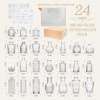 Mini Bud Vases As Wedding Centerpieces for Tables,Clear Bud Vases for Flowers,Small Flower Vases Suitable for Birthday Party,Anniversary,Wedding Reception,Baby Shower (Clear, 24PCS)