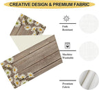 Daisy Table Runner, Spring Floral Seasonal Summer Yellow Flower Rustic Farmhouse Table Center Decor for Home Kitchen Dining Patio Holiday Party Indoor Outdoor Table Decorations, 13"x90" Inch