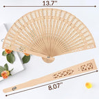 1Pcs Personalized Folding Hand Fans Custom Engraved Summer Wedding Fans,Personalized Wooden Fans Party Favor Bridal Shower Gifts for Guests