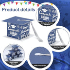 COTOPHER 36 Pack Mini Graduation Cap Gift Boxes with Tassel, Class of 2025 Graduation Candy Boxes Centerpieces for Tables Party Decorations, Small Treat Chocolate Box Graduate Favors Supplies