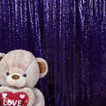 JYFLZQ Purple Sequin Backdrop Curtains 6ft x 8ft 1 Panel Glitter Photo Booth Backdrops Sparkly Photography Background Drapes for Parties Wedding Bridal Showers