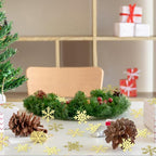200PC Gold Foil Paper Snowflakes Confetti Christmas Party Table Decorations Snowflake For DIY Crafts For Winter Holiday Wedding Birthday Baby Shower Party Supplies