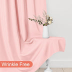 DWCN 10x8 FT Blush Pink Backdrop Curtains for Parties, Photography Backdrop Drapes with Rod Pockets for Wedding Decorations Stage Birthday Family Gatherings, 2 Panels 5ft x 8ft