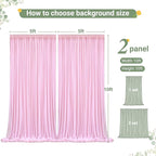 Baby Pink Tulle Backdrop Curtain for Wedding Parties,10ft x 10ft Wrinkle Free Curtain Backdrop,2 Layer Drapes for Backdrop,Polyester Back Drop for Bridal Shower Birthday Baby Shower Photography