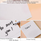 120 Pcs Premium Place Cards, 2x3.5in Small Tent Cards, Blank Fillable Banquet Seat Cards, Name Cards, Escort Cards, Table Cards, Wedding Place Cards for Wedding, Table, Dinner Parties