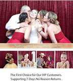 ShiDianYi 8FTx10FT Burgundy Sequin Glitter Backdrop Curtain - Sparkling Photo Booth Background for Weddings, Christmas Parties, Bridal Showers