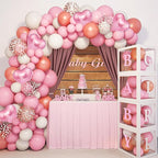 DWCN 10x8 FT Dusty Rose Backdrop Curtains for Parties, Photography Backdrop Drapes with Rod Pockets for Wedding Decorations Stage Birthday Family Gatherings, 2 Panels 5ft x 8ft