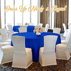 BRILLMAX 6 Pack Royal Blue Round Tablecloths 90 Inch - Circle Bulk Linen Polyester Fabric Washable Table Cloth Cover for Wedding Reception Banquet Birthday Party Buffet Restaurant