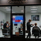 Looklight Barber Shop Neon Sign Dimmable Barber Pole Led Signs for Wall Decor Salon Station Neon Light Sign for Pole Hair Salon Accessories Business Store Supplies Usb Powered 14.56"X8.66"