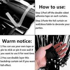4 Pack Black Foil Fringe Curtain Backdrop, 3.28Ft x 8.2Ft Metallic Tinsel Streamer Curtains for Party, Photo Booth Props, Birthday, 2022 Graduation Decoration Party Supplies
