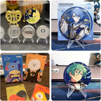 yuntop 20 Packs Acrylic Easel Stands Display Stand Mini Clear Holder for Displaying Small Artworks, Coins, Pocket Watches, Challenge Medals (2.12x 1.4 Inch)