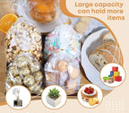 SUREHOME Cellophane Bags, 100 Pack Clear Gift Bag Cellophane Treat Bags with Ties 6x10 Inch Plastic Small Cello Candy Bag for Party Favors Easter Goodie Graduation Cookies Bakery Popcorn Wraps