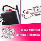 Just Married Car Magnet Set, Marry Me Magnetic Sign for Car Wedding Decoration White 4 PCS(2 Large 12 * 8 in + 2 Small 12 * 4 in)