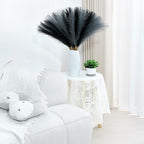 60 Pcs Pampas Grass Decor 21.7 Inch Faux Light Grey and Dark Grey Pampas Grass Bulk Artificial Dried Flowers Small Vase Filler Pompas Grass.
