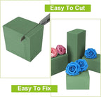 Acrux7 8 Pack Floral Foam Blocks 9x4.3x3 Inch Florist Foam Bricks for Fresh and Artificial Flowers Dry and Wet Foam Bricks Flower Arrangement Supplies for Wedding, Garden, Home, Office (Green)